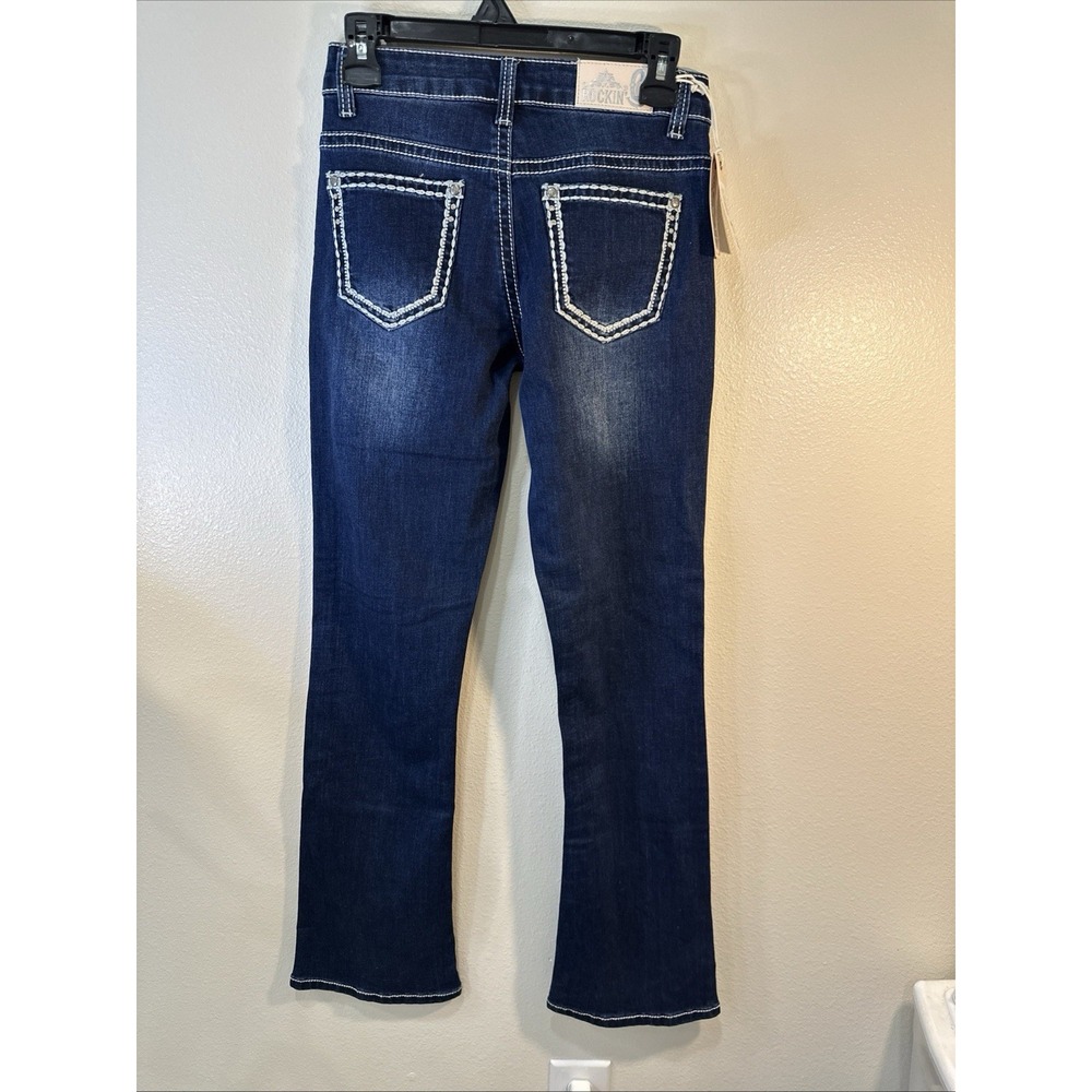Rockin C Kids Jeans Size 14 Dark Wash NWT - Picture 5 of 7